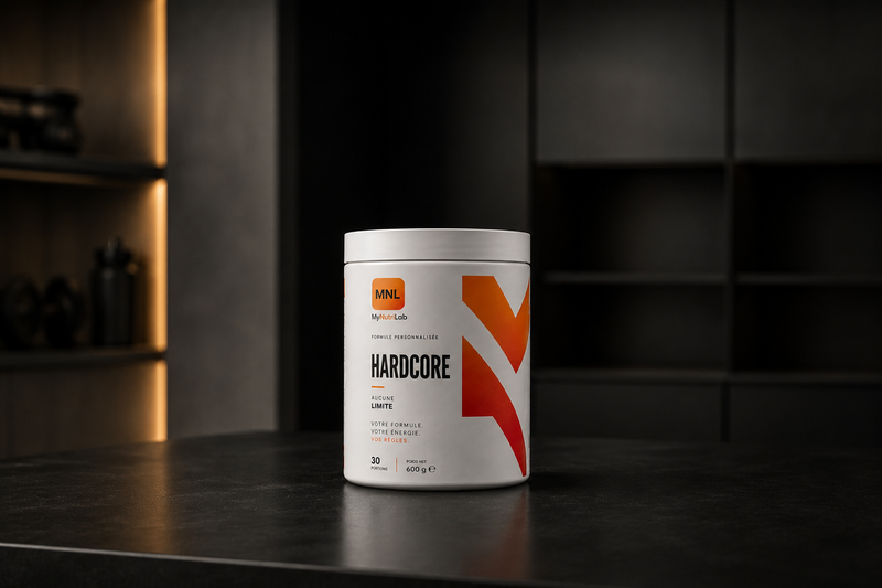 Pot de pré-workout MyNutriLab Hardcore